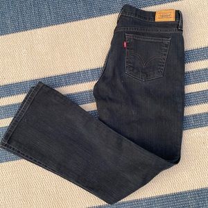 Womens LEVI’S DEEP Indigo Blue 5 pocket Jean, Bootcut, Amazing Color! Size 10M❤️